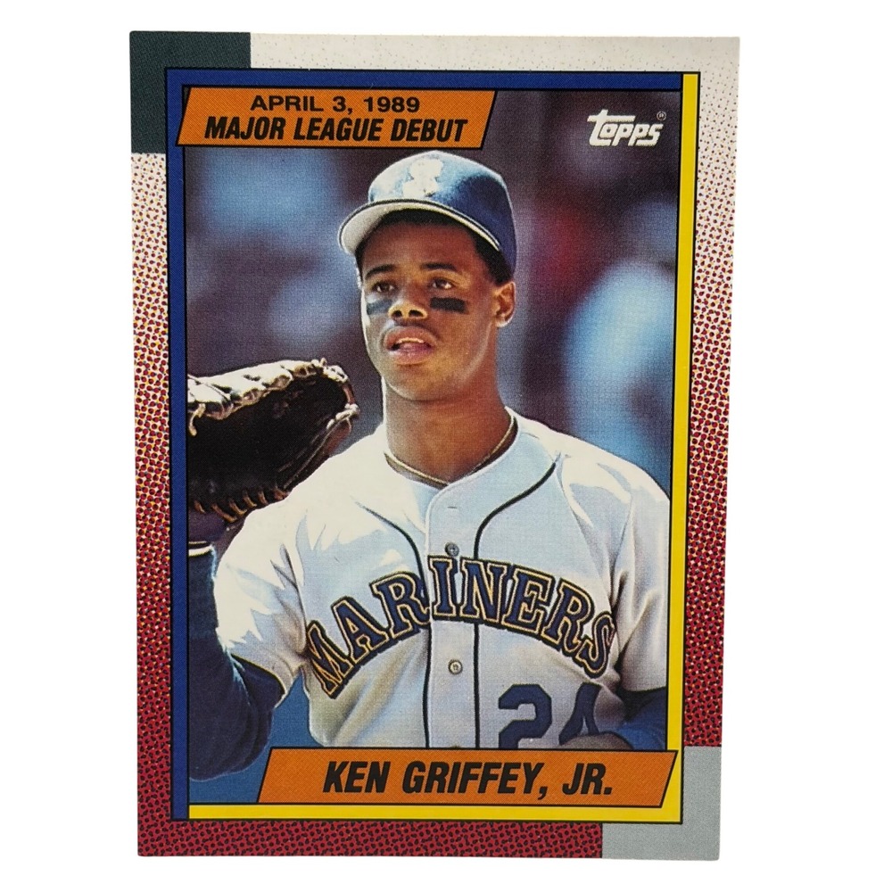 1989 Topps Ken Griffey Jr Rookie Card 46 Seattle Mariners Major League Debut